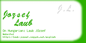 jozsef laub business card
